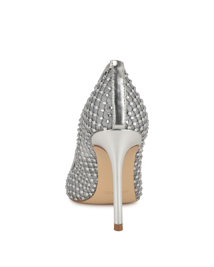 Nio West Freshe Rhinestone Mesh Pumpar