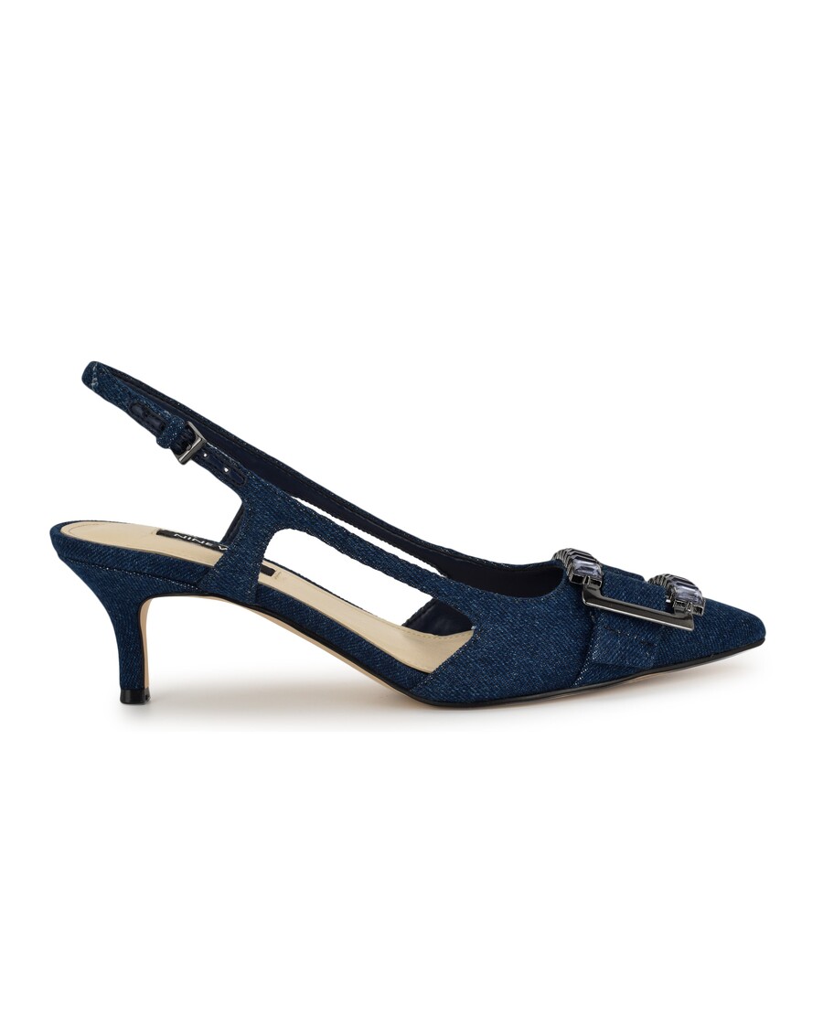 Kilenc Nyugati Neeri Hegyes Lábujj Slingbacks