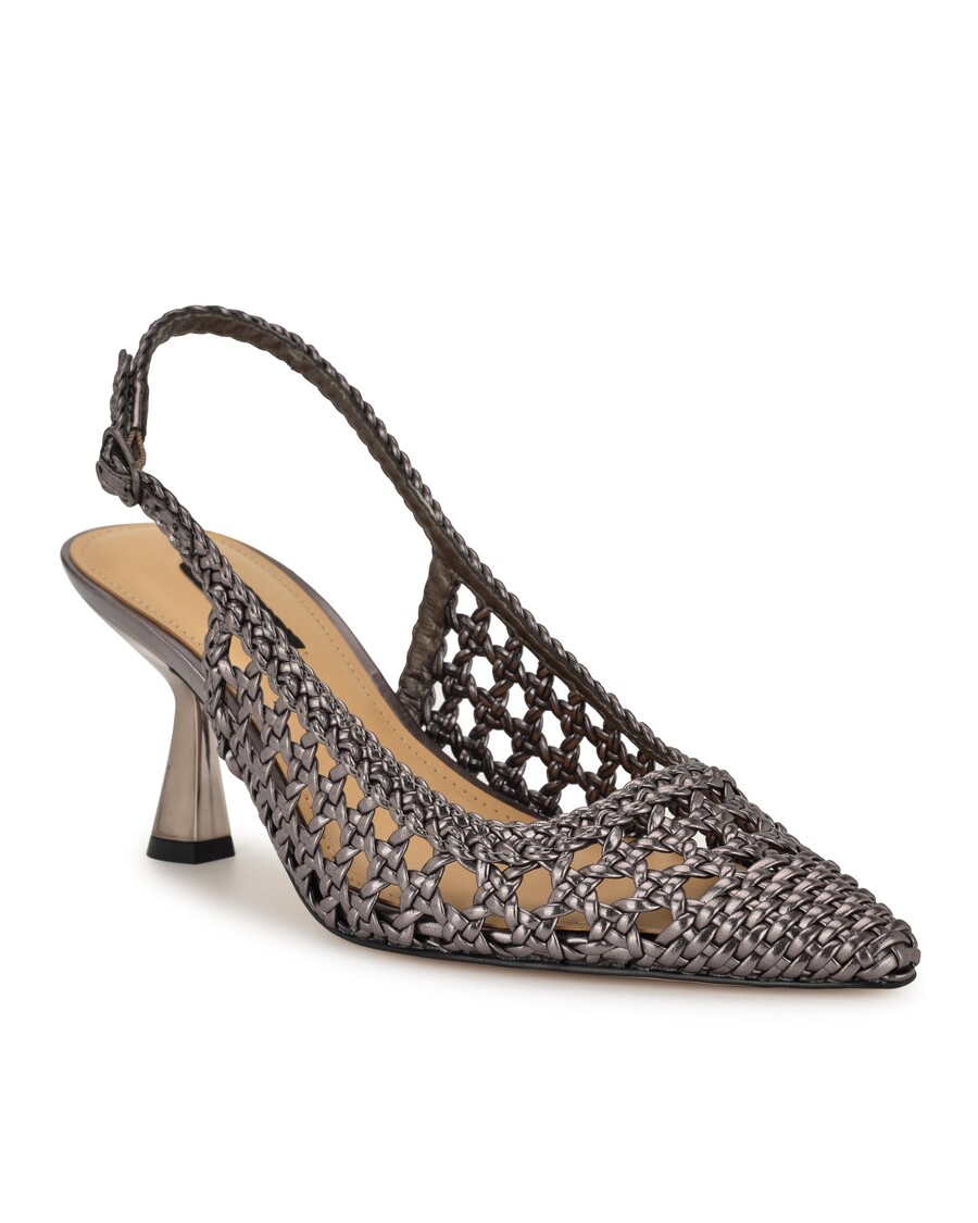 Deviņi Rietumu Madalene Austi Slingbacks