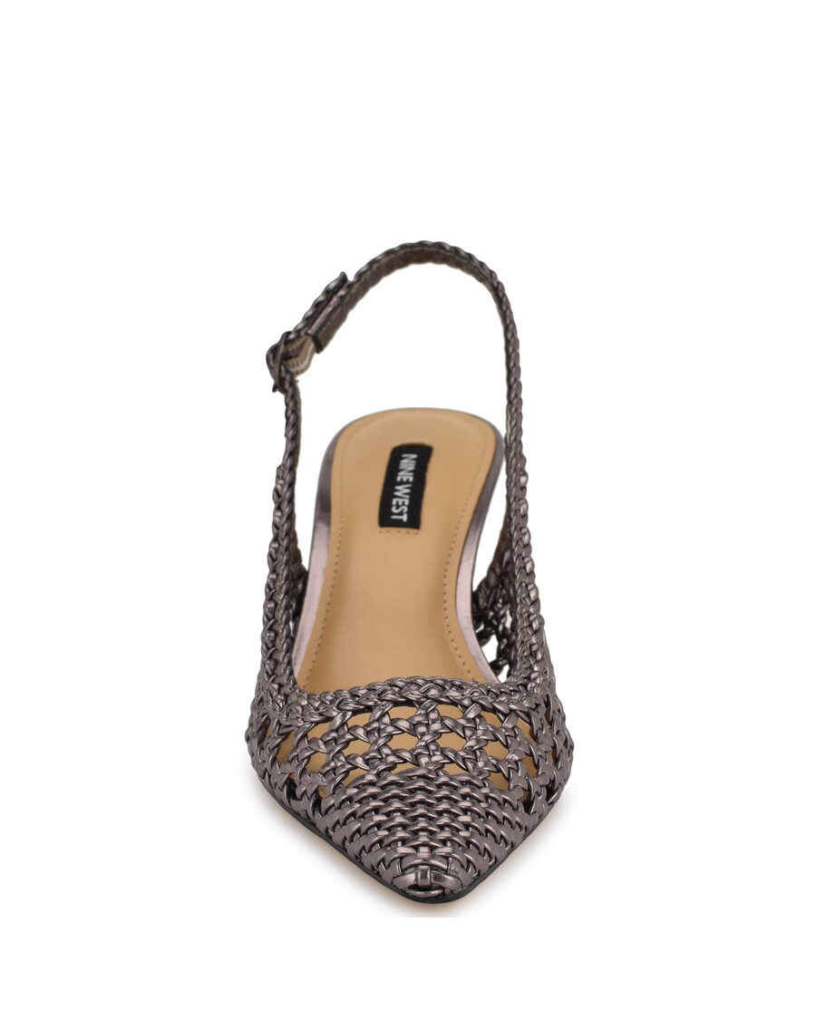 Deviņi Rietumu Madalene Austi Slingbacks