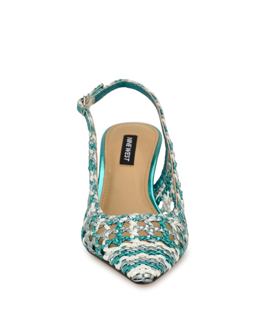 üheksa Lääne Madalene Kootud Slingbacks