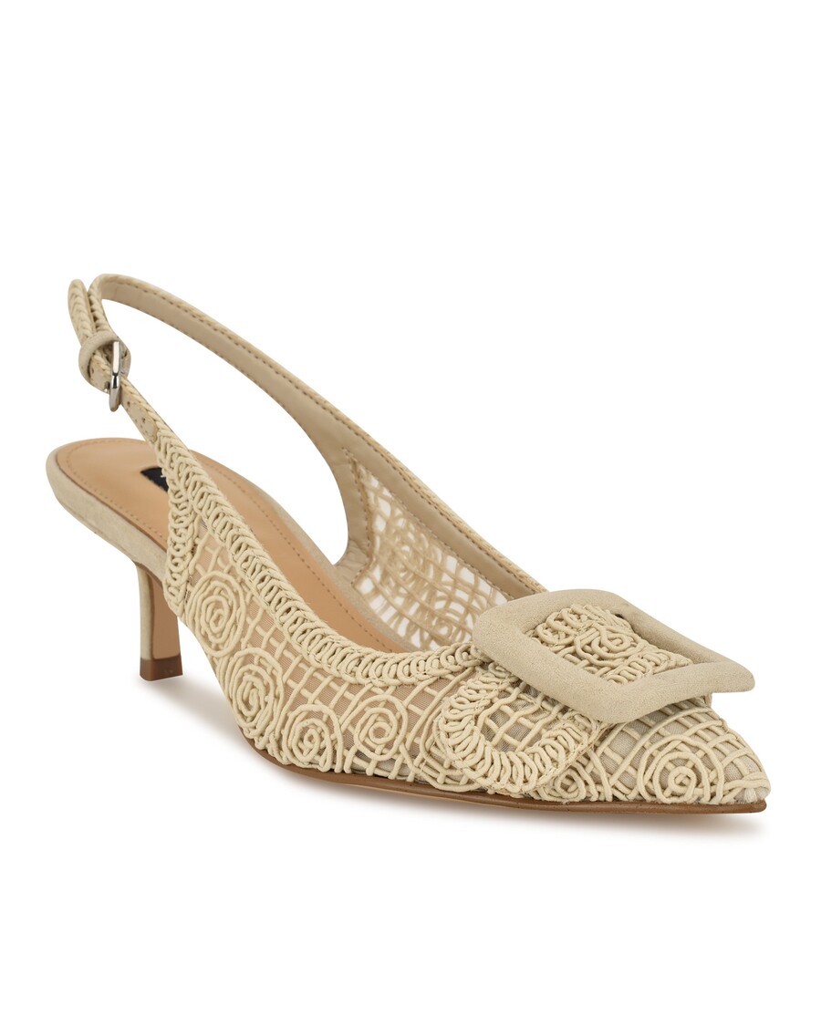 Neun Gewebte Slingback-Pumps Von West Nolla