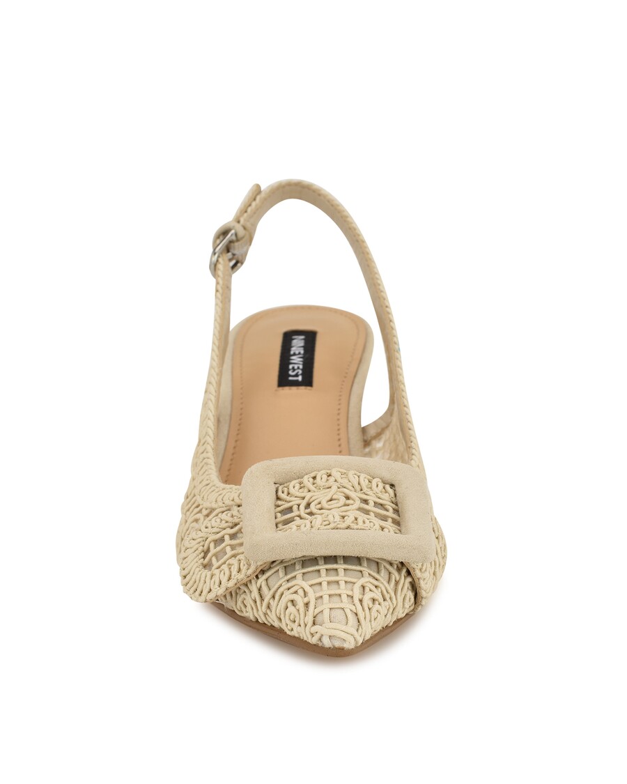 Neun Gewebte Slingback-Pumps Von West Nolla