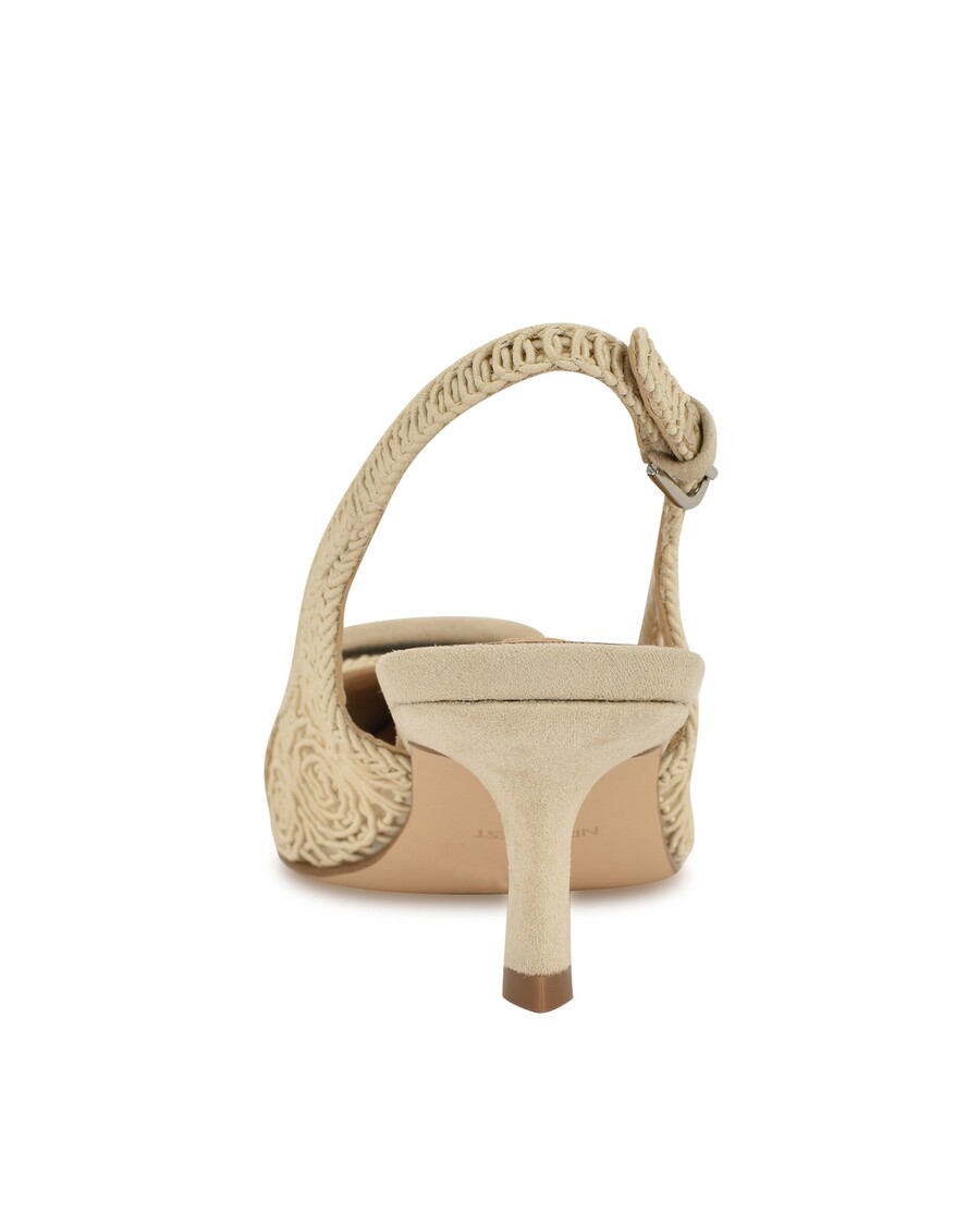 Neun Gewebte Slingback-Pumps Von West Nolla