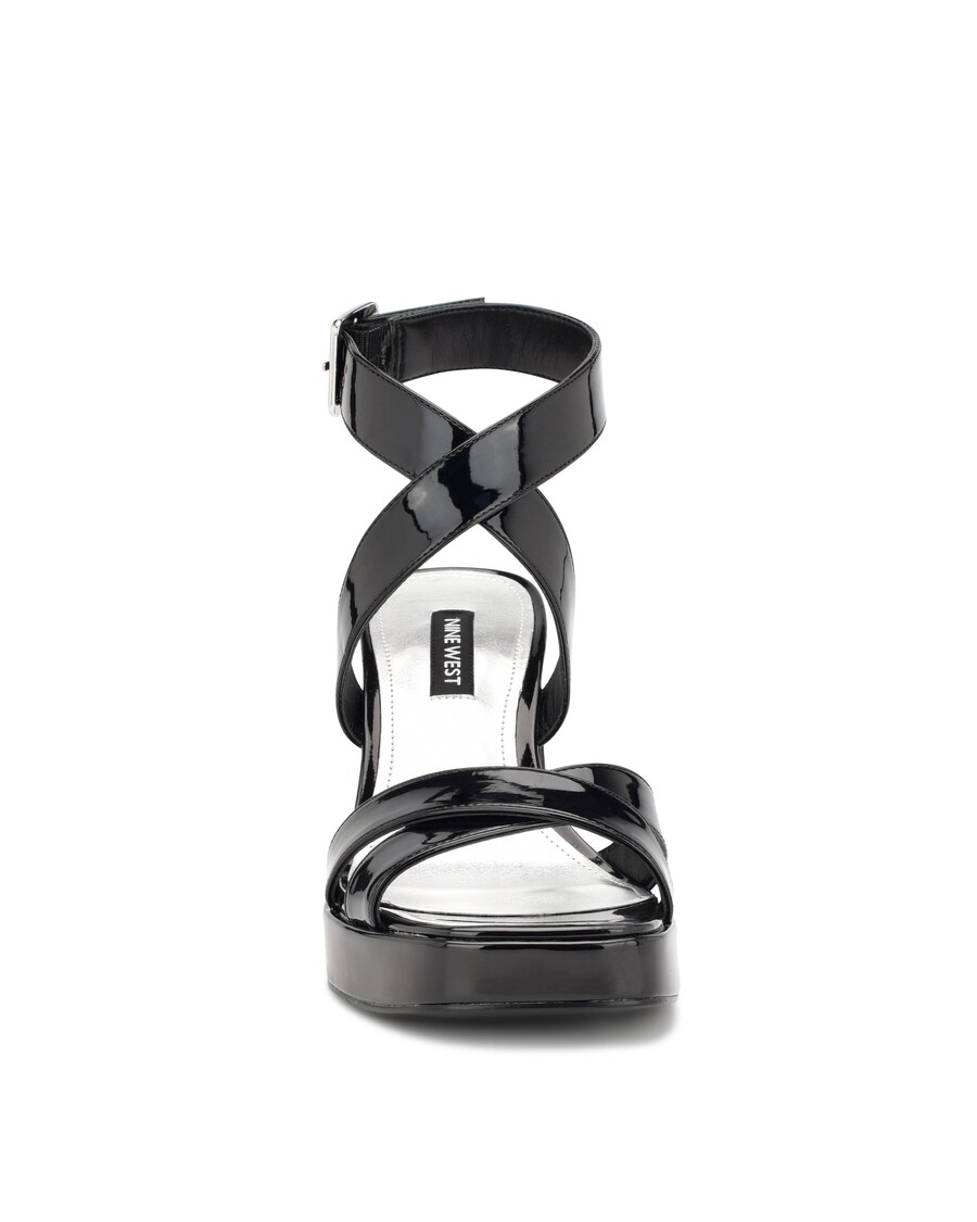 Nine West Mücadele Bilekten Bağlamalı Platform Sandaletler