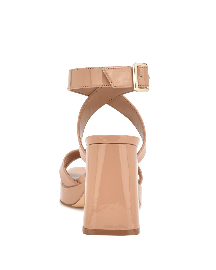 Kilenc West Tackle Bokapántos Platformszandál