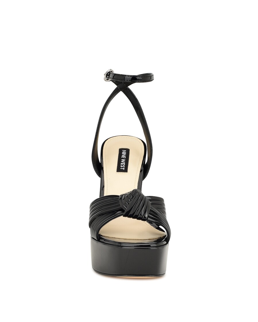 Nine West Irna Platformlu Bilekten Bağlamalı Düğümlü Sandalet