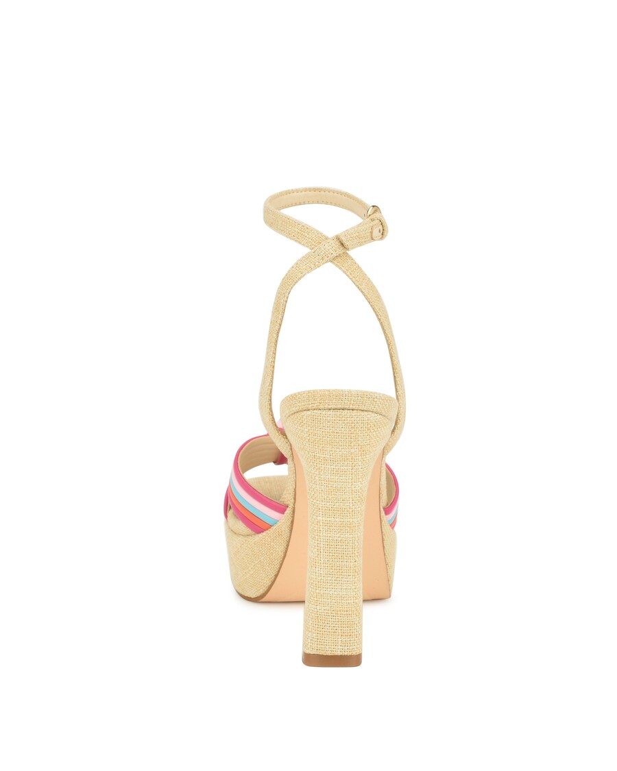 Kilenc West Irna Platform Bokapántos Csomózott Szandál