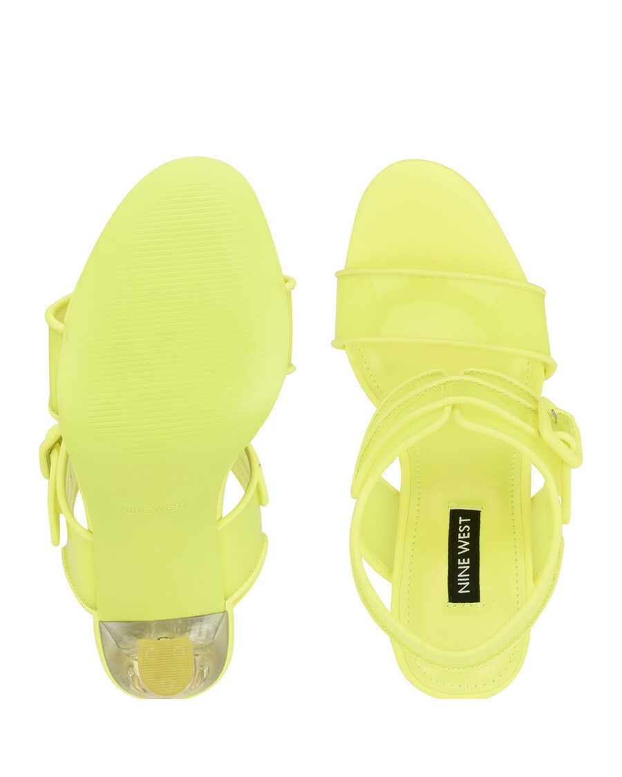 Nine West Lucile Transparente Riemchensandalen