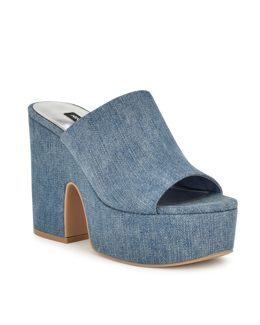 сандали с пързалка на платформа Nine West Olley