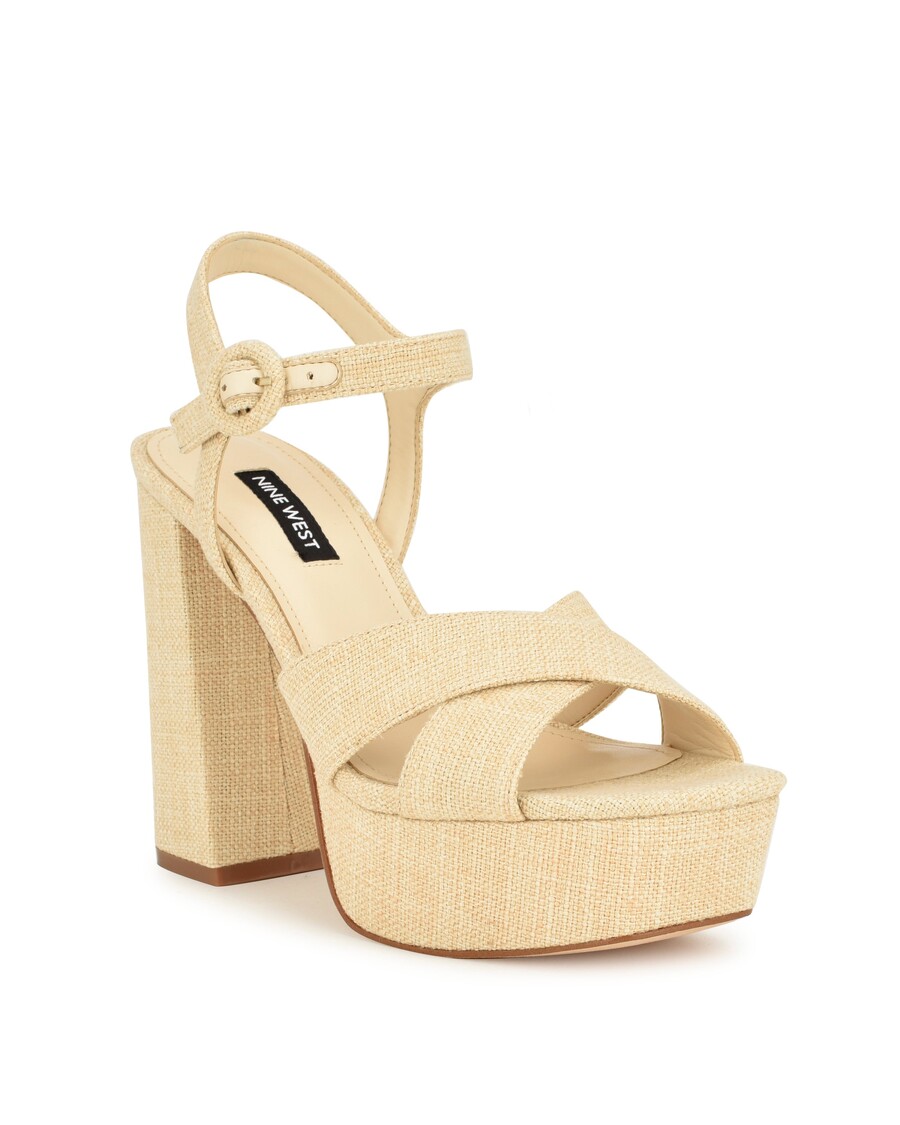 Nove Sandali Con Plateau Con Cinturino West Vallen