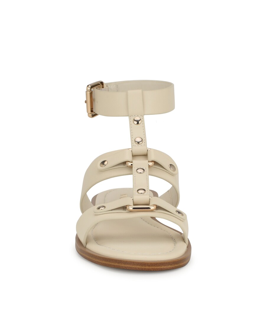 Sandale Plate Nine West Jouise Cu Curea La Gleznă