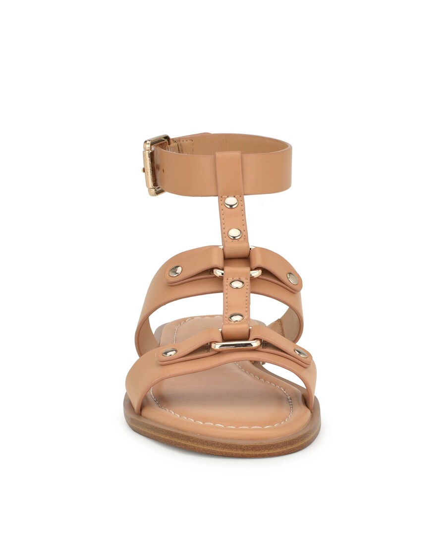 Nine West Jouise Ravni Sandali S Paščkom Za Gleženj