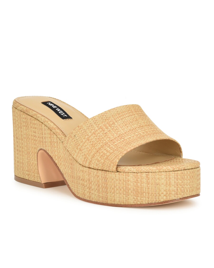 Kilenc West Boone Platform Csúsztatható Szandál