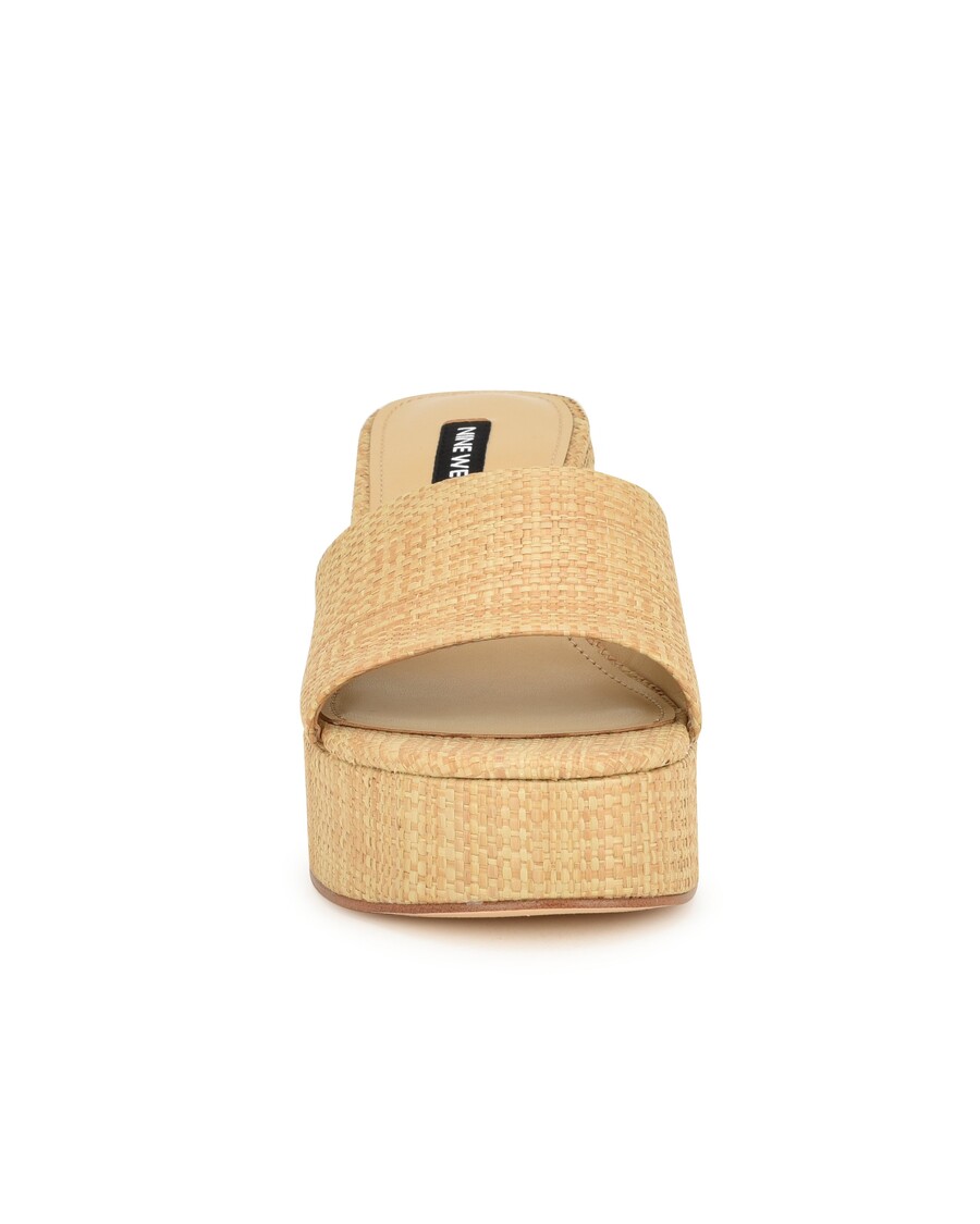 Kilenc West Boone Platform Csúsztatható Szandál