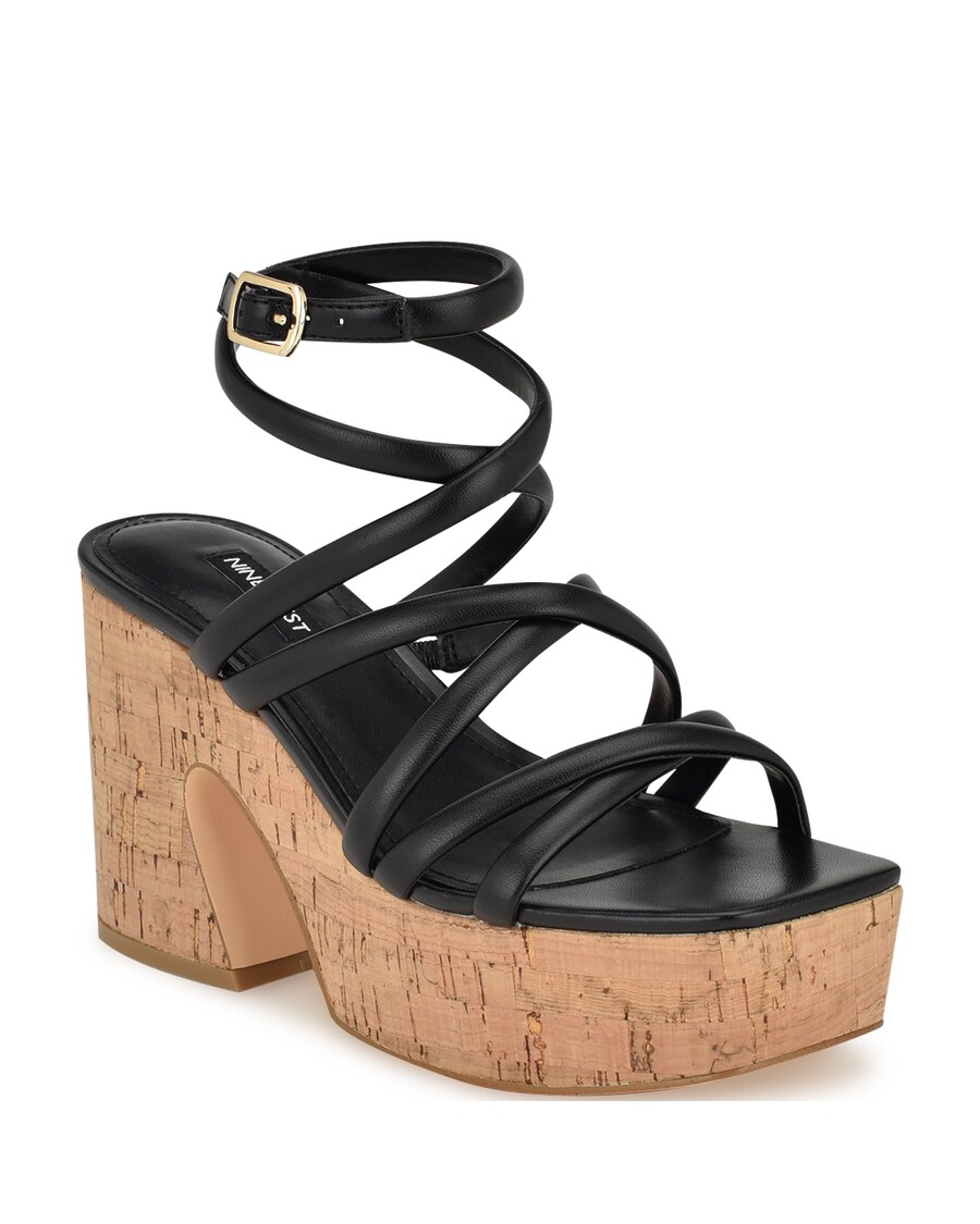 üheksa Läänekorgist Platvormiga Kiilrihmaga Sandaalid