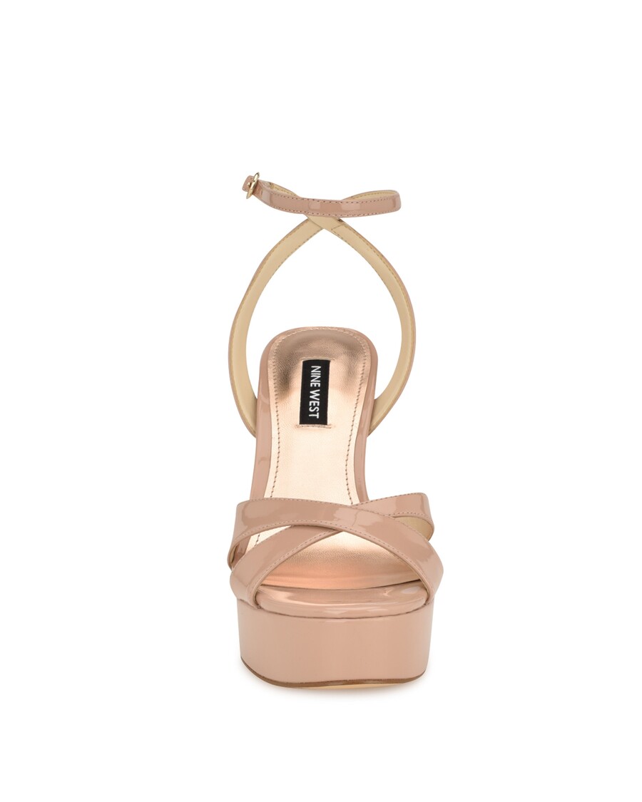 Deväť členkových Remienkových Sandálov Na Platforme West Jessie