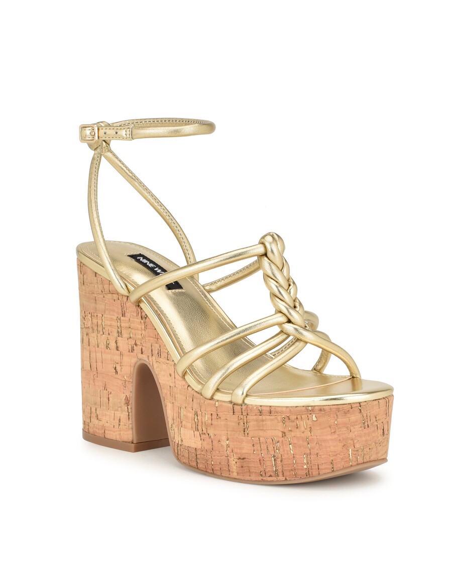 üheksa Lääne Olanderi Sõlmega Platvormsandaali