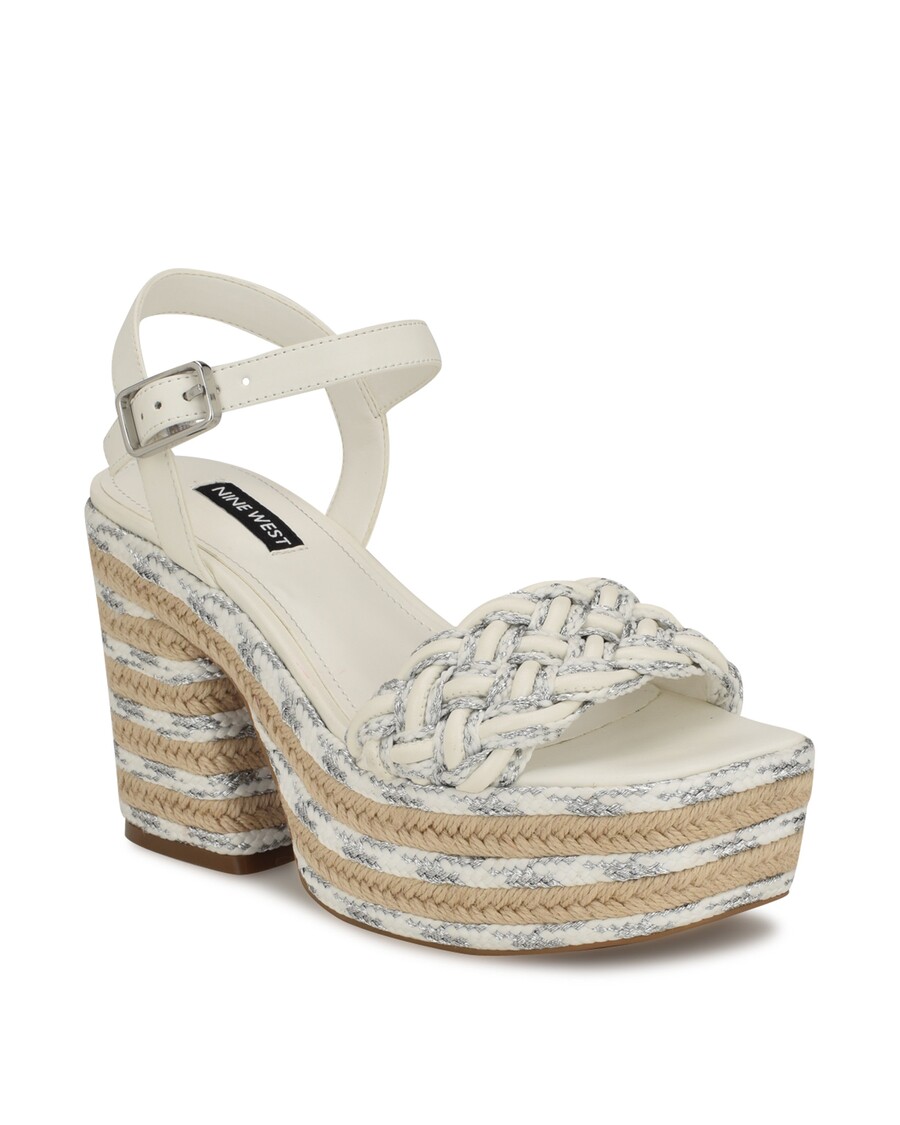 Deviņas Rietumu Cinka Austas Platformas Sandales