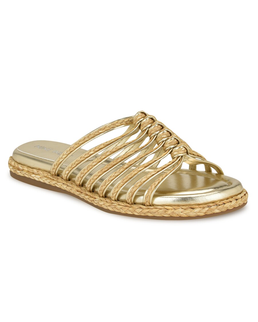 Kilenc West Adila Lapos Espadrill Szandál