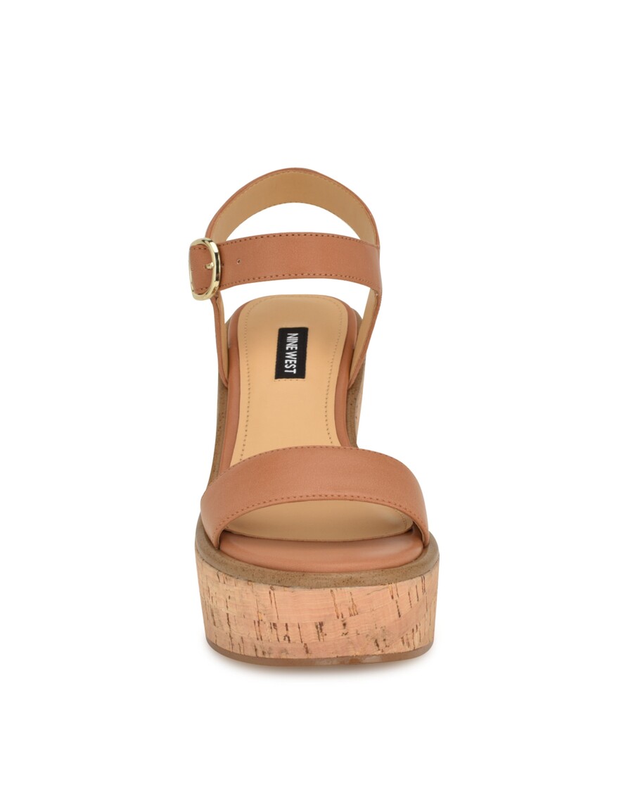 Sandal Wedge Tali Pergelangan Kaki Nine West Amye