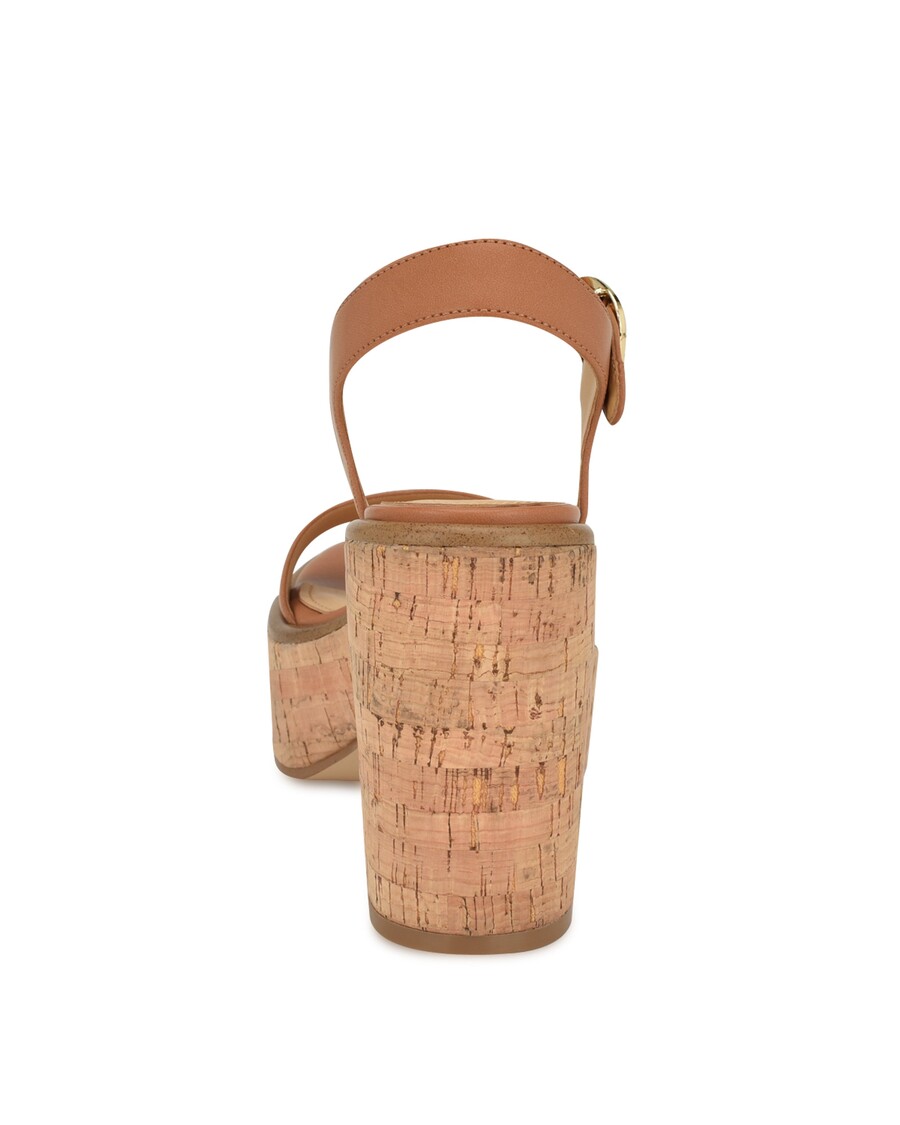 Sandal Wedge Tali Pergelangan Kaki Nine West Amye