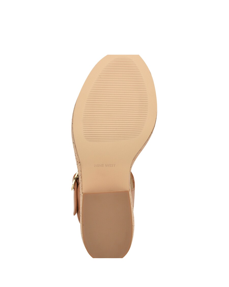 Sandal Wedge Tali Pergelangan Kaki Nine West Amye