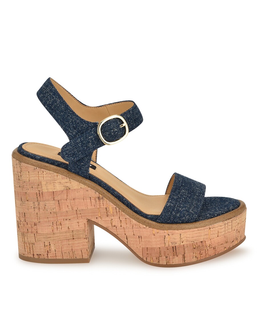 Sandali Na Klin Z Jermenom Za Gleženj Nine West Amye
