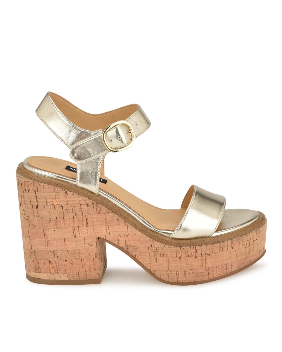 Sandali Na Klin Z Jermenom Za Gleženj Nine West Amye