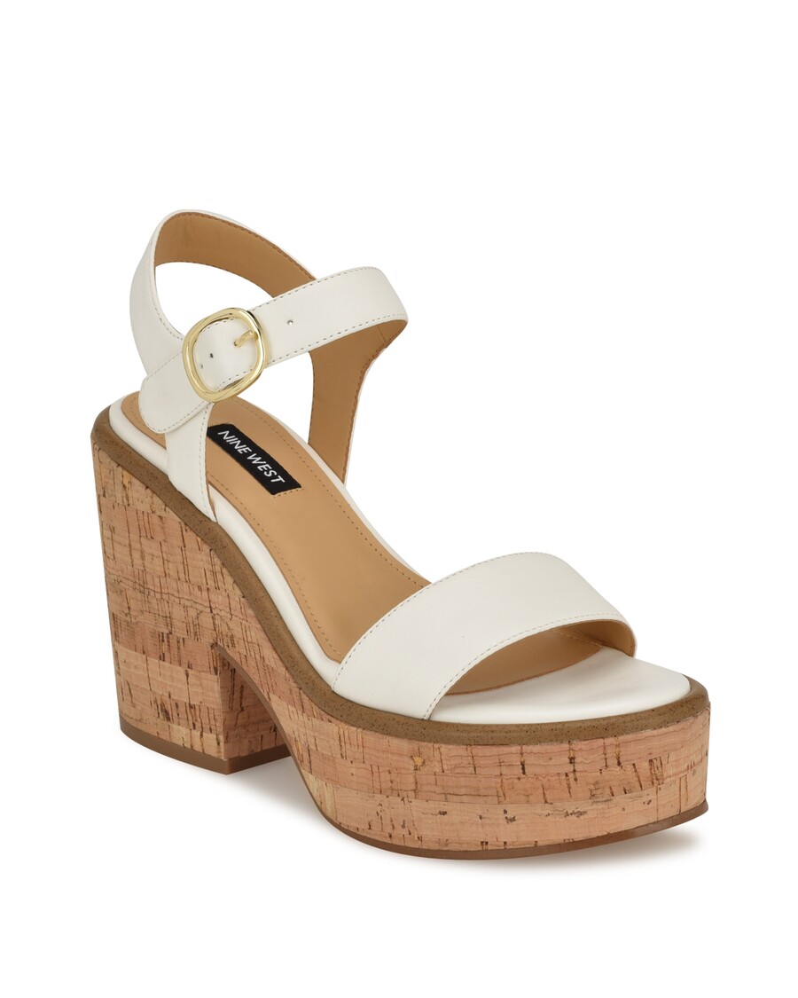 Sandalias De Cuña Con Tira En El Tobillo Amye De Nine West