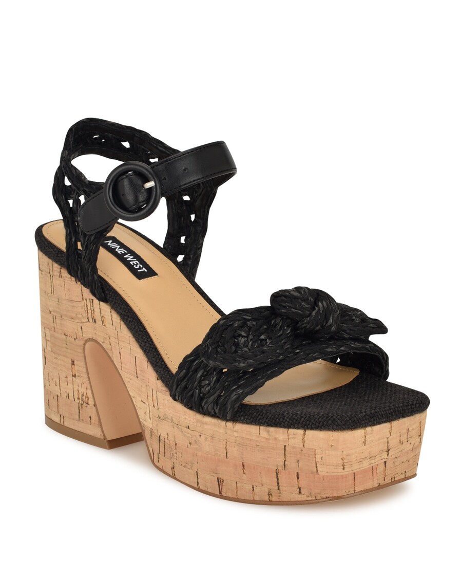 Deviņas Rietumu Comiele Platformas Sandales