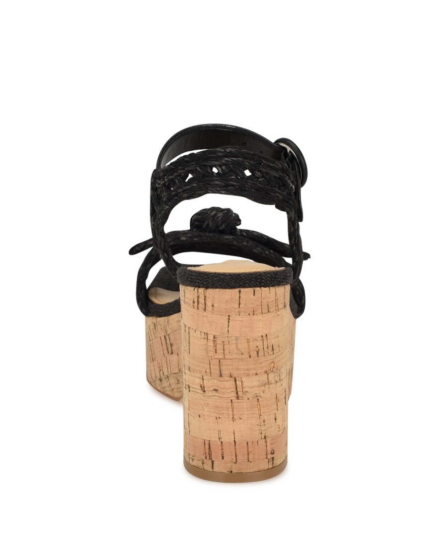 Deviņas Rietumu Comiele Platformas Sandales