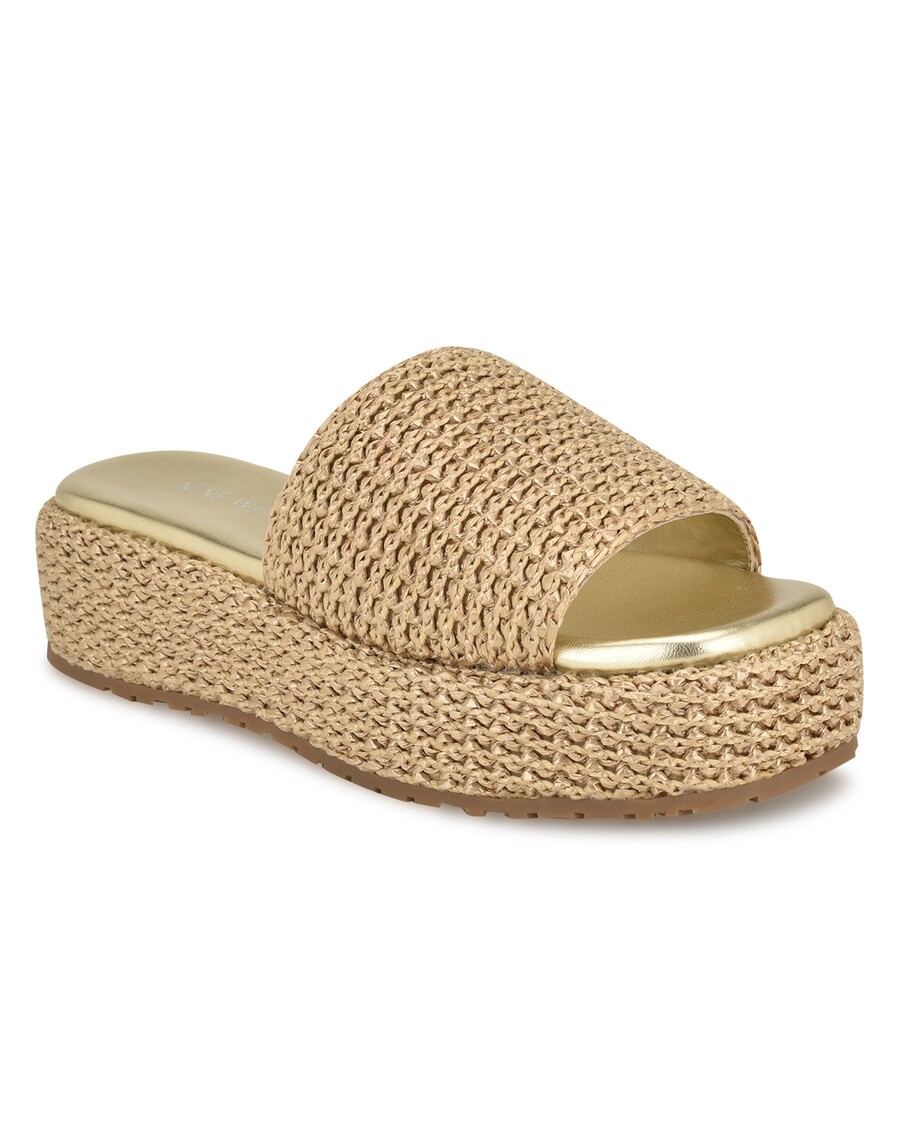 Deväť Západných Keziah Flatform Slide Sandále