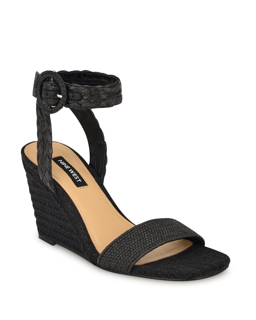 Sandały Na Koturnie Espadrylowe Dziewięć Zachodniej Nerisy