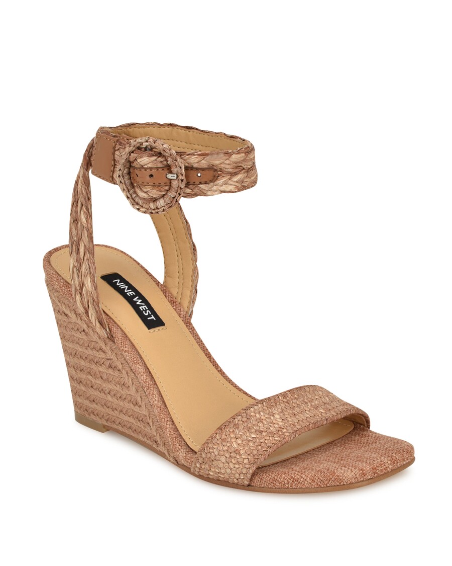 Devět West Nerisa Espadrille Klínové Sandály