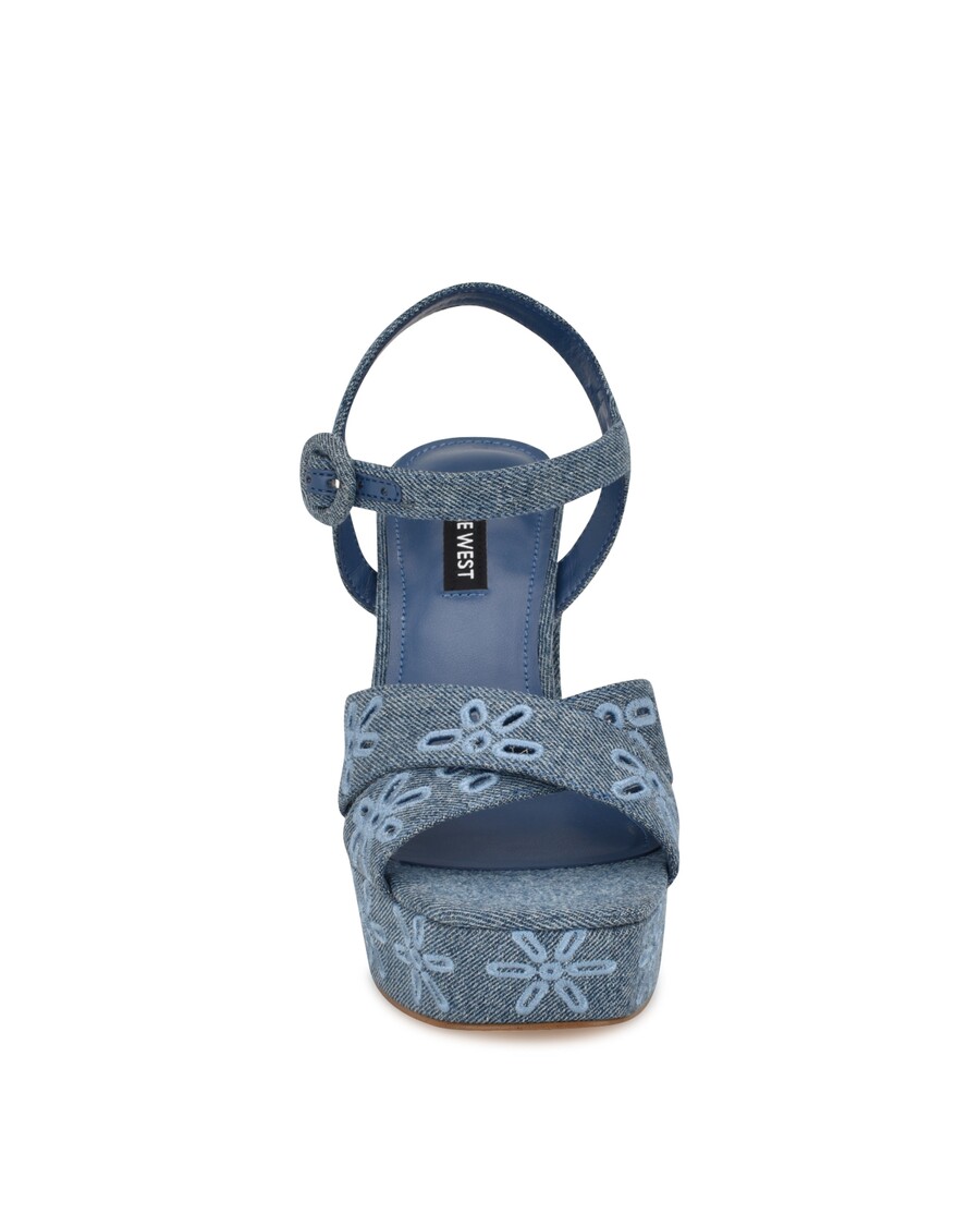 Nio Västra Vallena Ankelrem Plattformsandaler