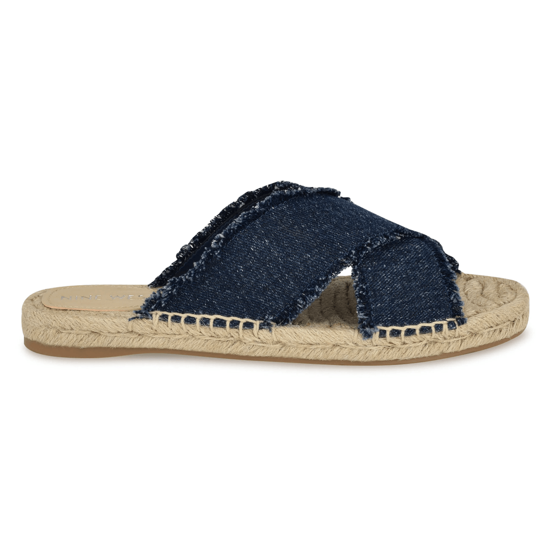 Nine West Hamden Flat Casual Sandals Denim