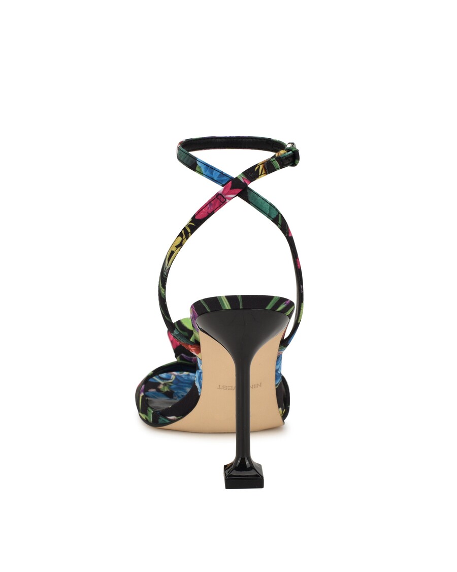 Nine West Neve Rosette Ankle Strap Sandals