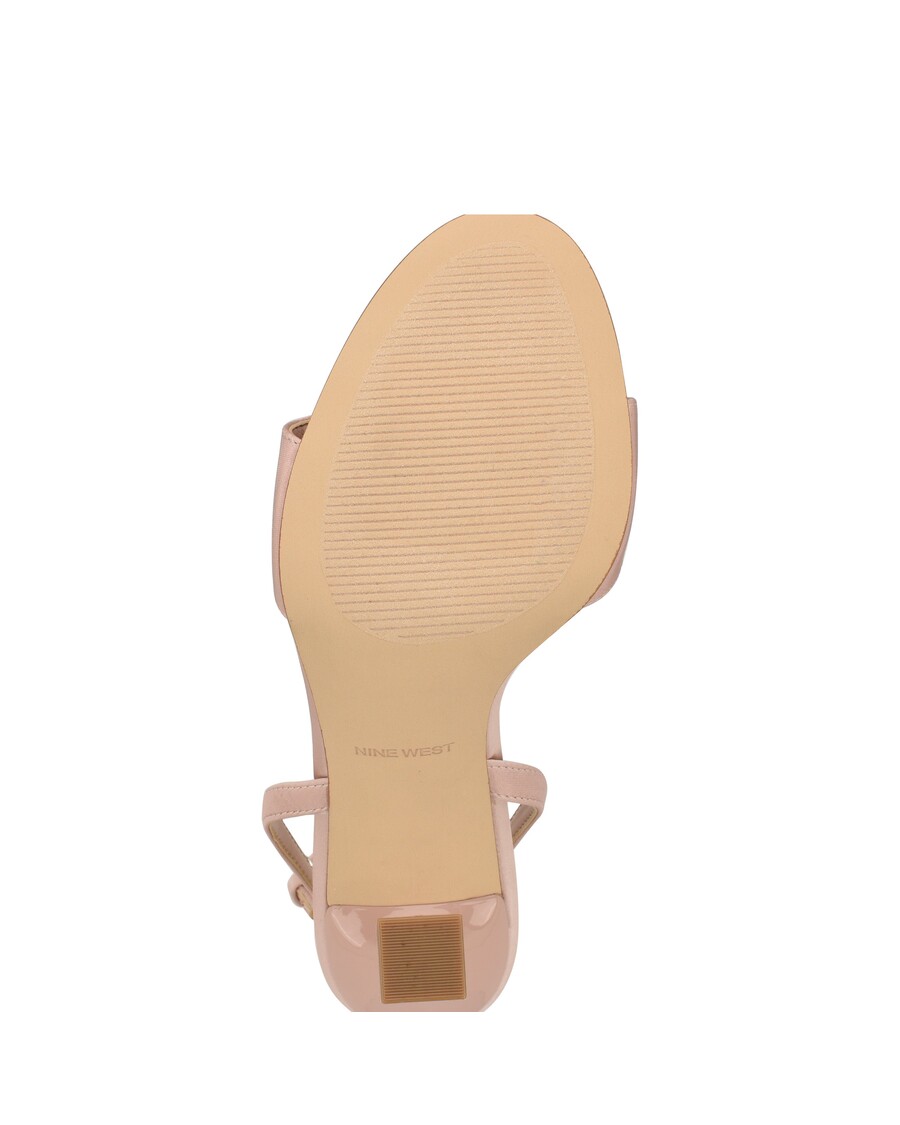 Kilenc West Neve Rozettás Bokapántos Szandál