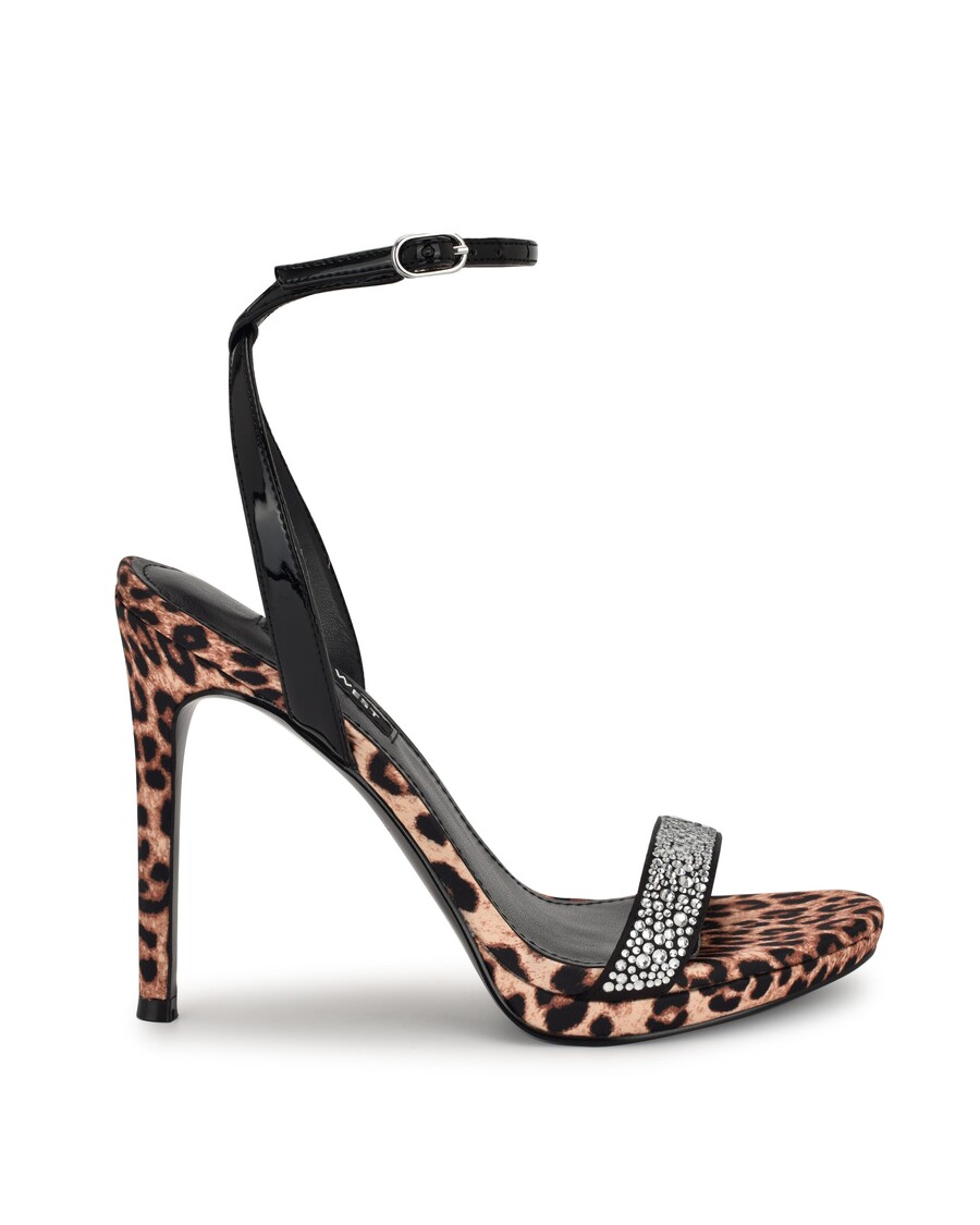 Sandali Z Jermenom Za Gleženj Nine West Loola
