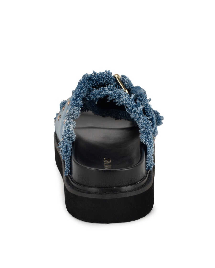 Sandały Dziewięć West Eleny Z Zapinaną Klamrą