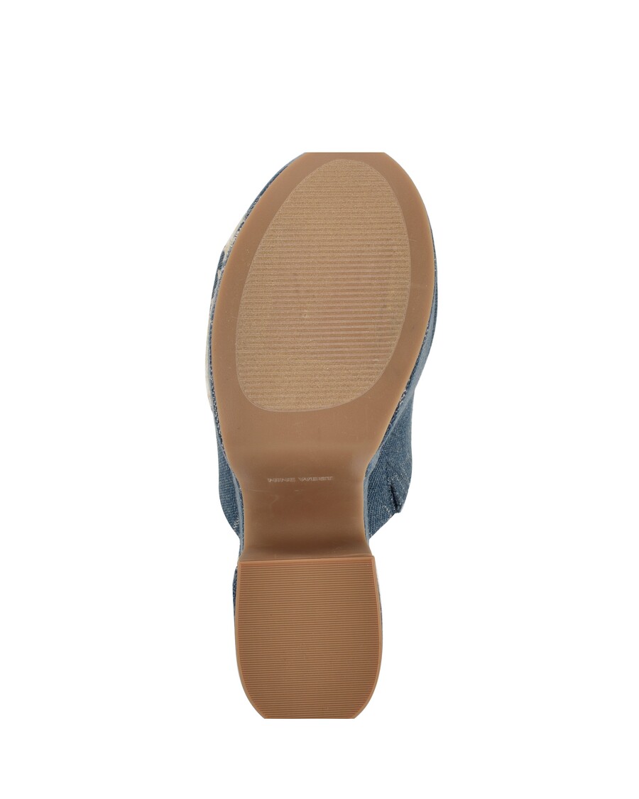 Devyni West Olley Platforminiai Slydimo Sandalai