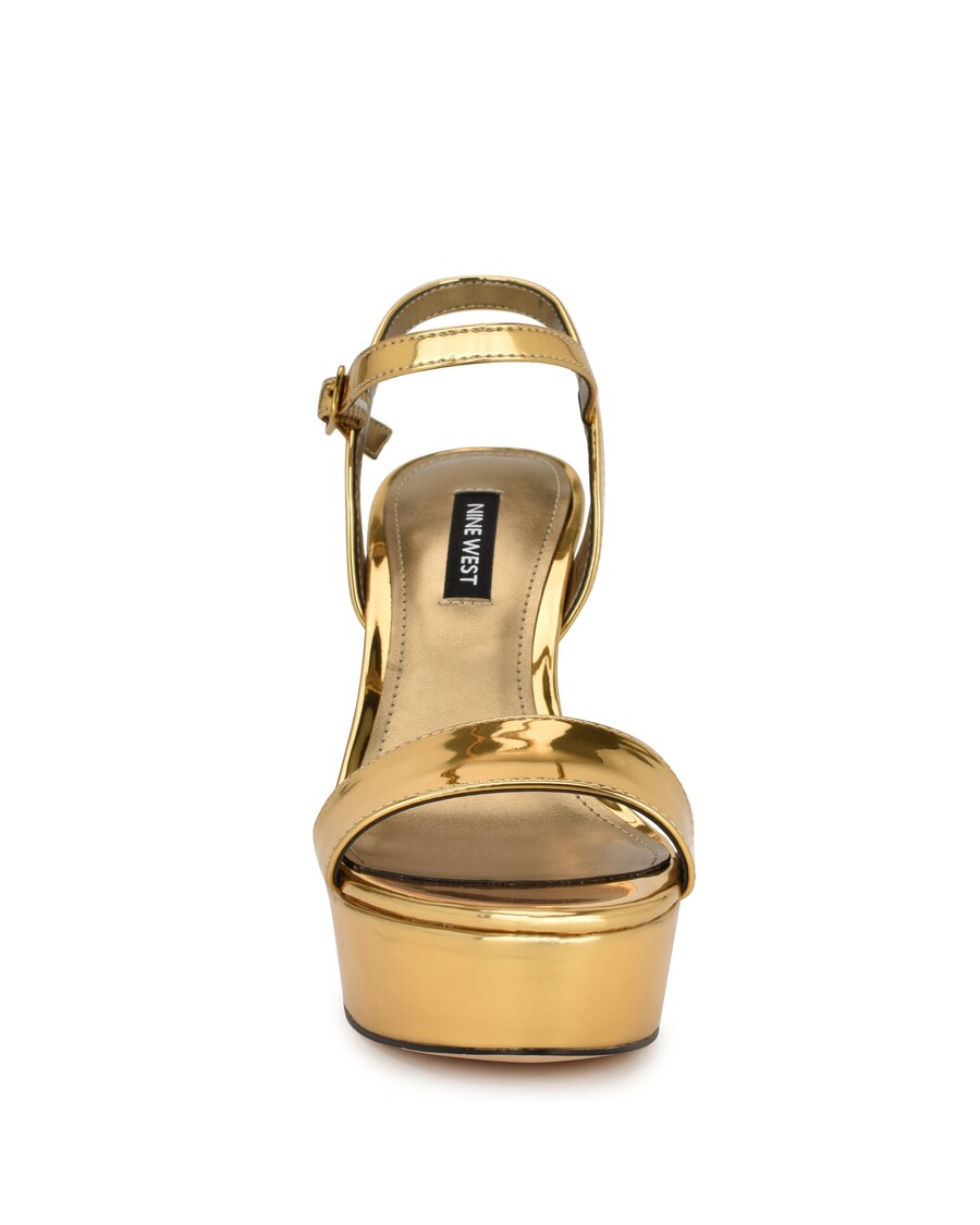 Deväť West Solas Sandále Na Platforme