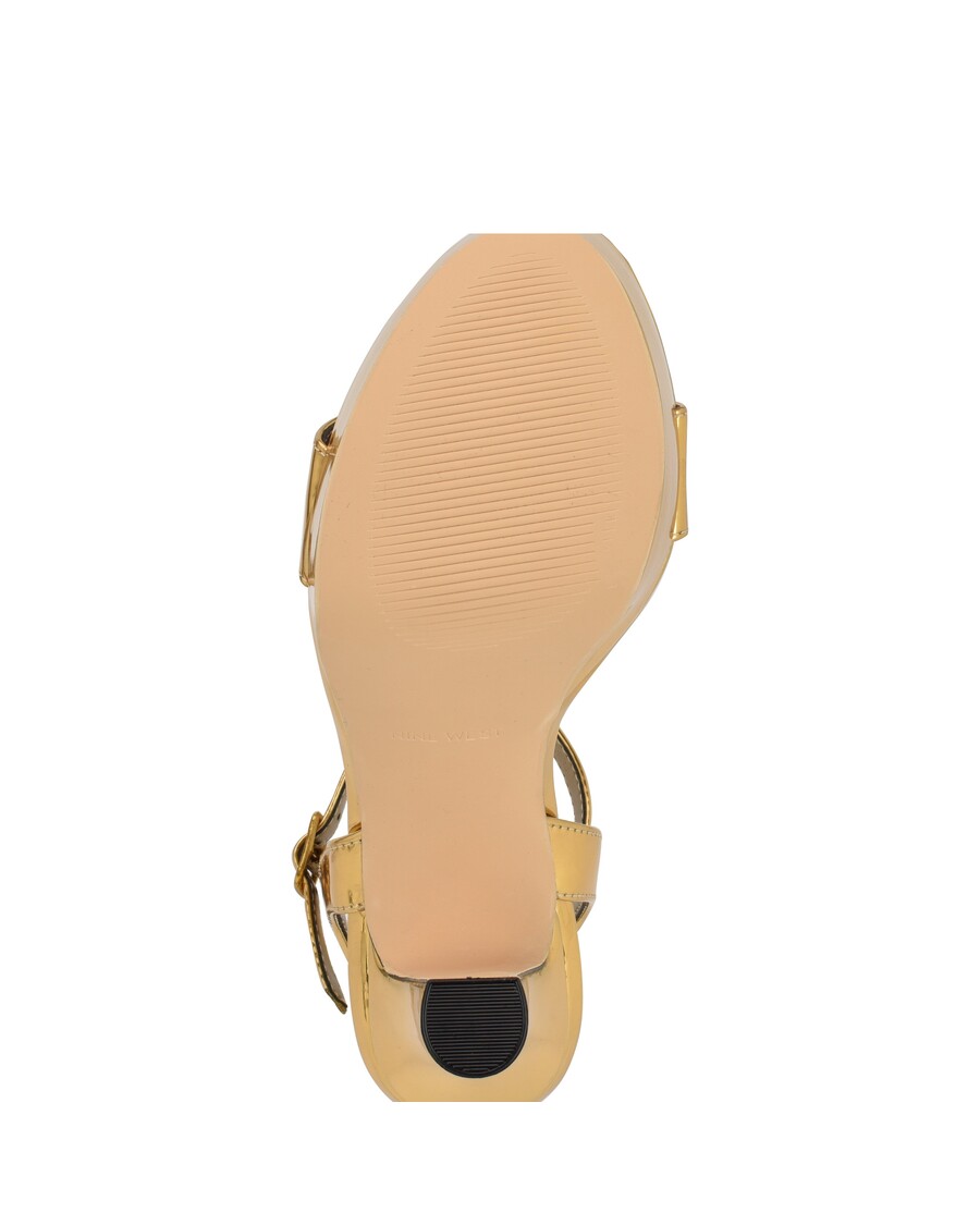 Deväť West Solas Sandále Na Platforme